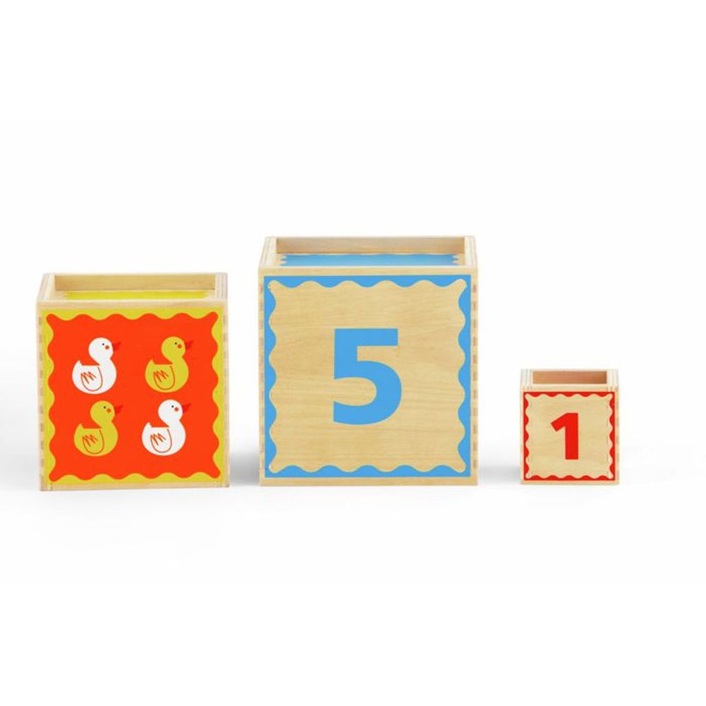 Hape Drvene kocke i sorter oblika Pyramid of Play slika 5