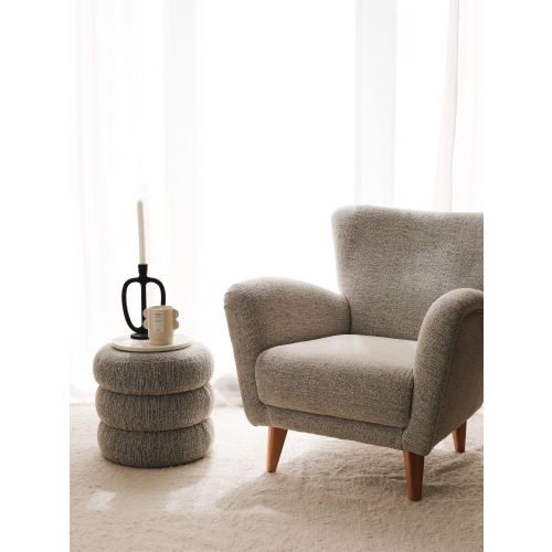 Fotelja Teddy - Grey Grey Wing Chair slika 1