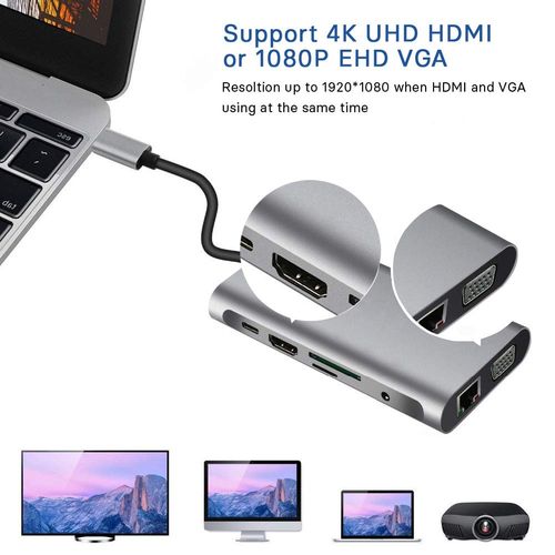 USB C HUB 10in1 tip C KT-HUC-10.1 slika 5