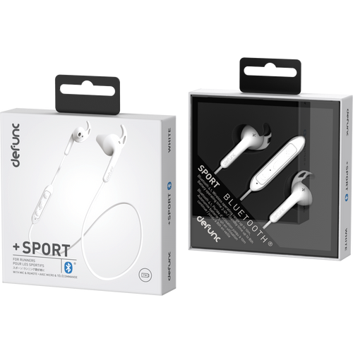 Slušalice - Bluetooth - Earbud PLUS - SPORT - White slika 2