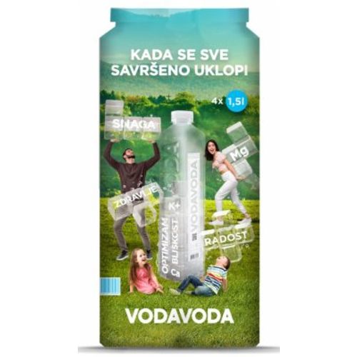 Voda Voda 4x 1.5 lit XXL slika 1