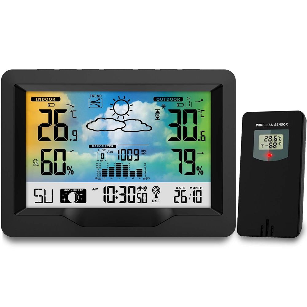 Meteorološka stanica s zaslonom BD-901 crna slika 2