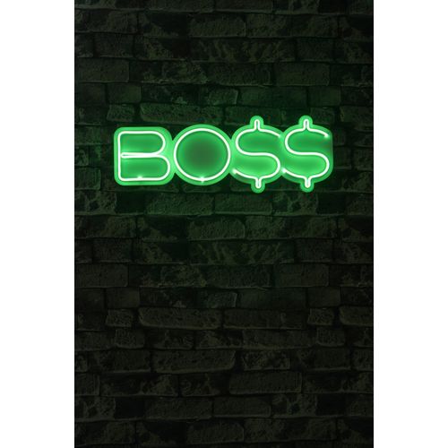 Wallity Ukrasna plastična LED rasvjeta, BOSS - Green slika 2