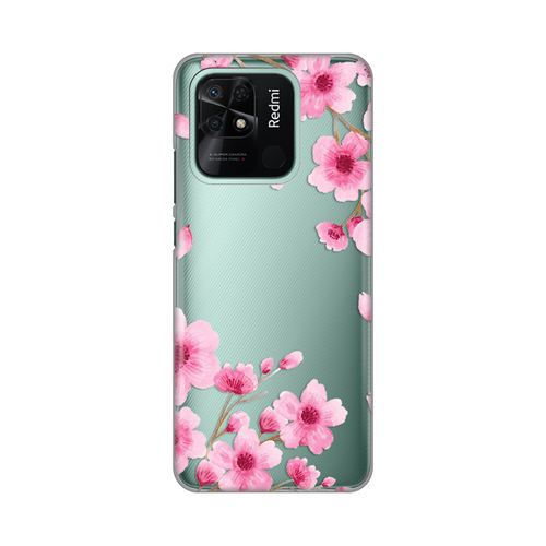 Torbica Silikonska Print Skin za Xiaomi Redmi 10C Rose Flowers slika 1