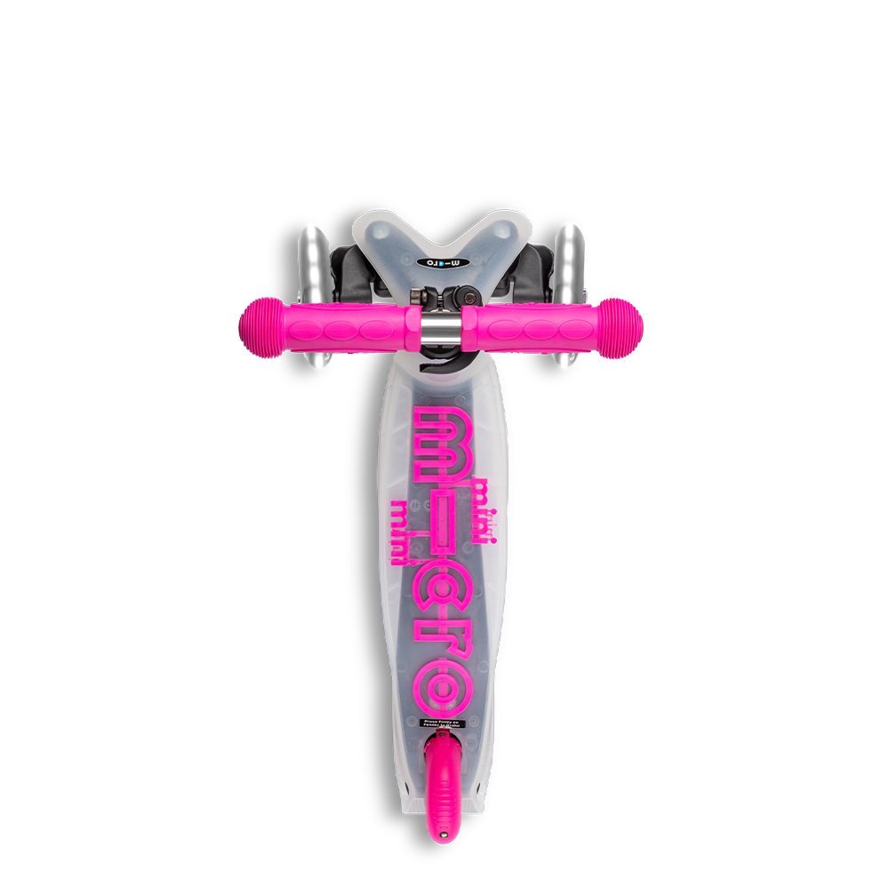 Micro Romobil Mini Deluxe Flux LED, Neon Pink slika 5