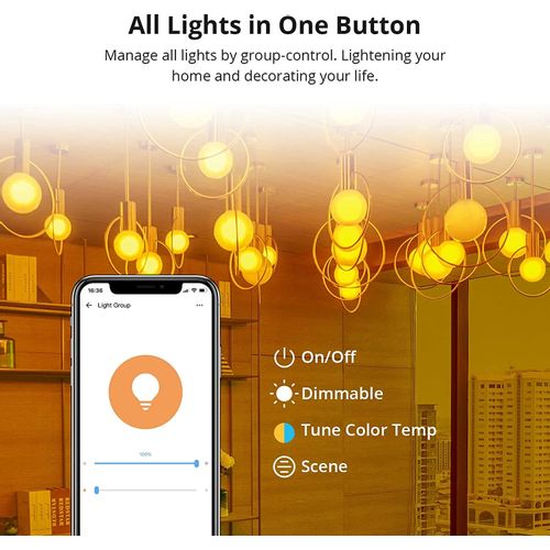 SONOFF Wi-Fi/Bluetooth smart LED lamp E27 9W slika 10