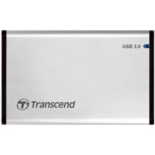 Transcend TS0GSJ25S3 HDD External Enclosure 2.5", SATA, USB3.0, Aluminum case, Silver slika 2