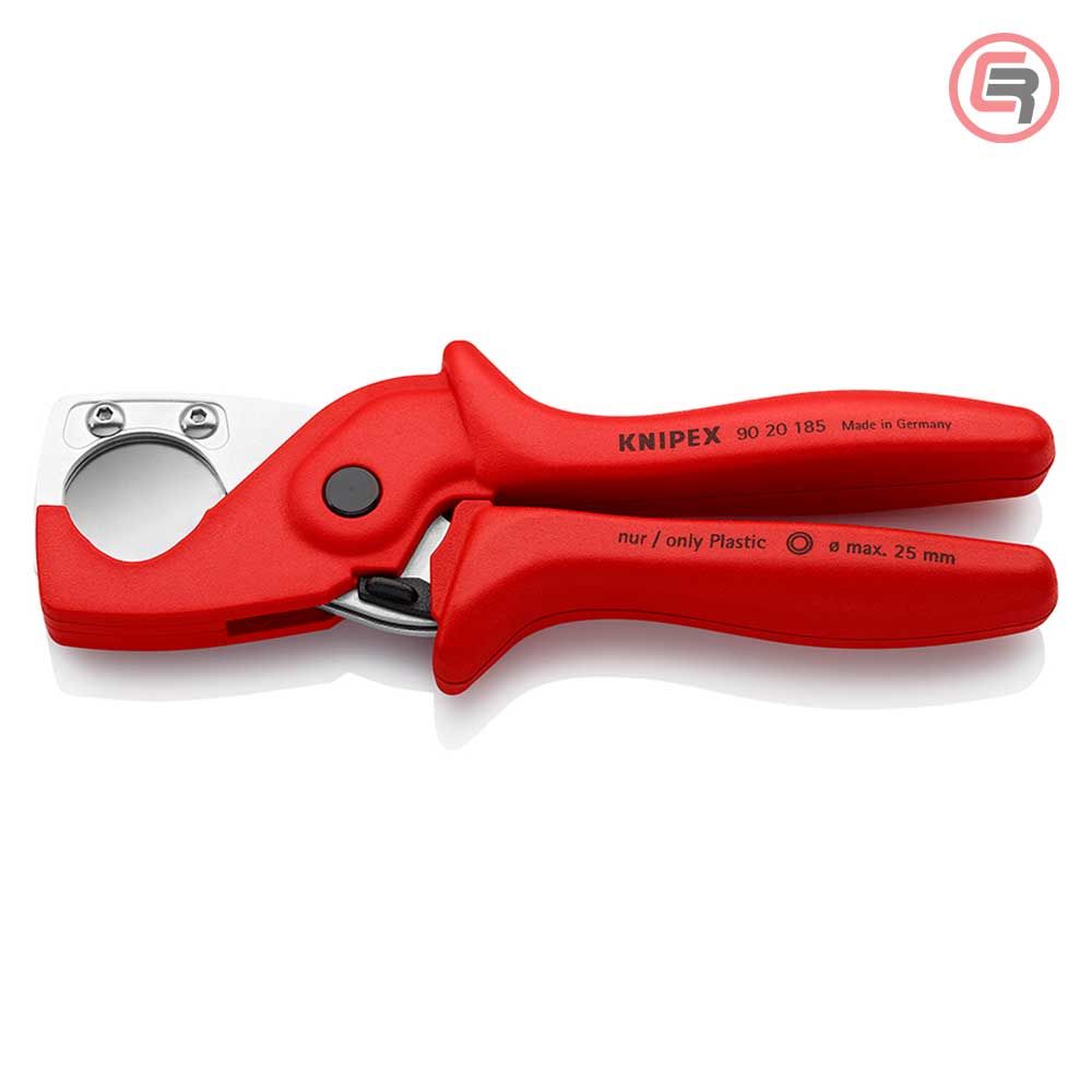 Knipex Kliješta Za Rezanje Plastičnih Cijevi i Crijeva PlastiCut do fi 25 mm - 90 20 185 slika 1