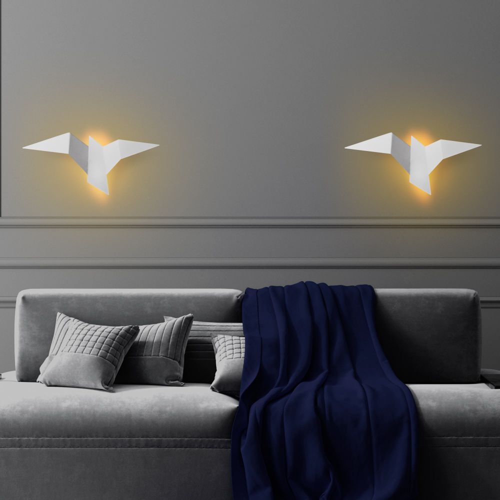 Pacalı - 13502 - L Bijela Zidna Lampa slika 2