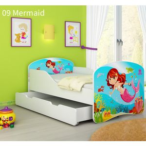 Dječji krevet ACMA s motivom + ladica 180x80 cm 09-mermaid