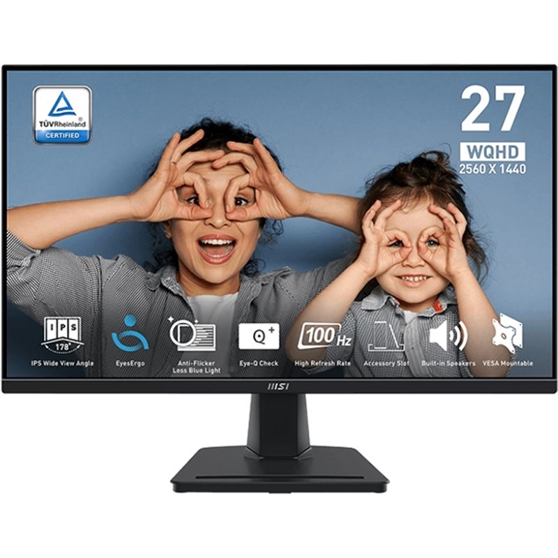 Micro-Star International Monitor MSI PRO MP275Q 27″ / WQHD / IPS / 100Hz / 1ms MPRT (crni) image