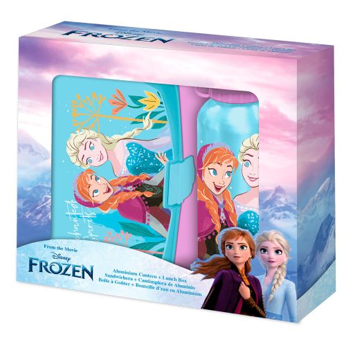 Disney Frozen kutija za užinu + aluminijska boca 500ml slika 1