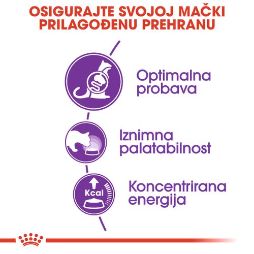 ROYAL CANIN FHN Sensible 33, potpuna i uravnotežena hrana za odrasle mačke starije od godinu dana, s osjetljivim probavnim sustavom, 4 kg slika 5