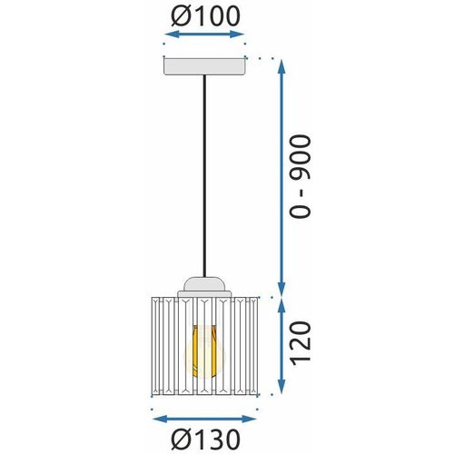 TOOLIGHT Kristalna stropna svjetiljka Crna APP511-1CP slika 14