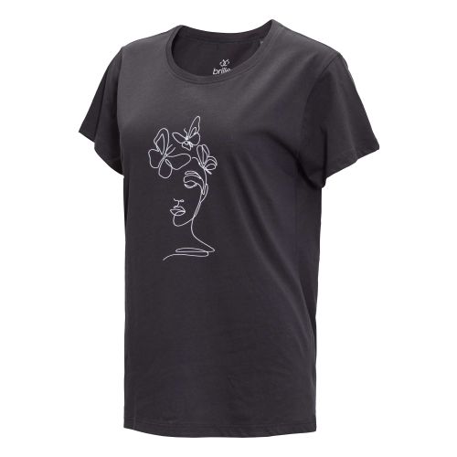 GRAPHIC CURVY FIT T-shirt - CRNA slika 1