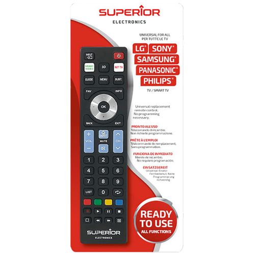 Superior Daljinski upravljač za LG/Sam./Sony/Phi./Pan.smart TV - RC Ready5 slika 2