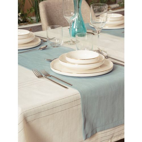 Jasmine 220 - Cream Cream Tablecloth Set (2 Pieces) slika 4