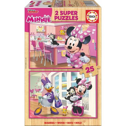 Disney Minnie and The Happy Helpers wooden puzzle 2x25pcs slika 1