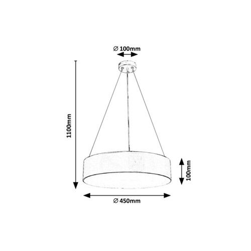 Rabalux Renata, Visilica lampa,mat bela, E27 G45 3x MAX 10W slika 3