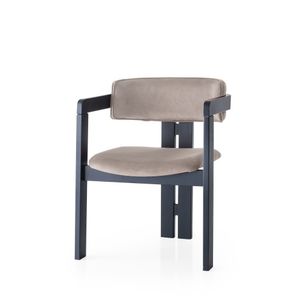 Elegantna Crna i Svijetlosmeđa Stolica CO - 020