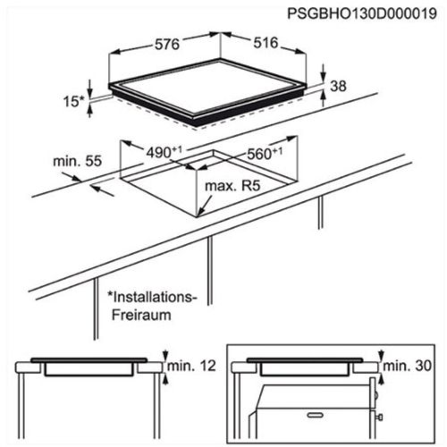 Electrolux EHF6346XOK Ugradna staklokeramička ploča, senzorsko upravljanje, OptiFit Frame™ INOX slika 2