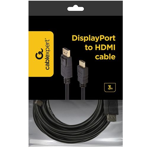 Gembird CC-DP-HDMI-3M MONITOR Cable, DisplayPort/HDMI M/M, 3m slika 3