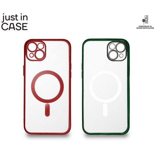 2u1 Extra case MAG MIX paket ZELENO CRVENI za iPhone 14 Plus slika 3