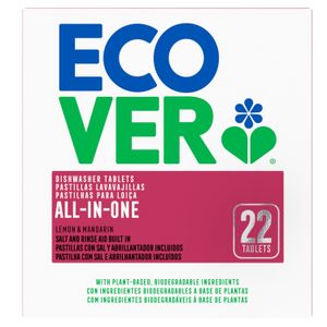 Ecover Tablete za strojno pranje posuđa All-in-one, 22 kom