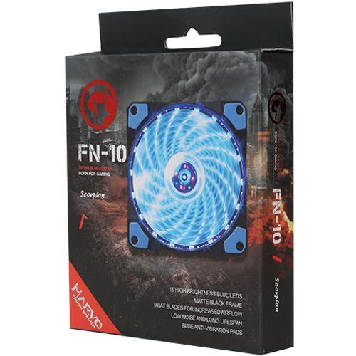 MARVO FN-10BL LED FAN BLUE slika 2