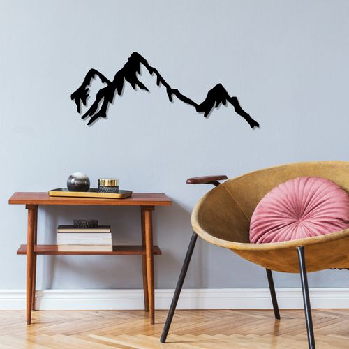 Mountain Black Decorative Metal Wall Accessory slika 1