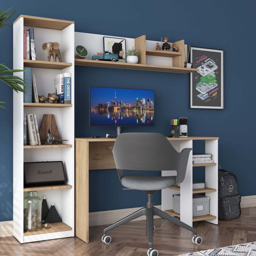 HA125 - 3428 Walnut White Radni Sto slika 3