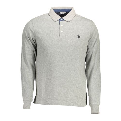 US POLO LONG SLEEVED POLO SHIRT MAN GRAY slika 1