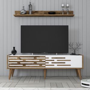 Valensiya 140 - Walnut, White Walnut
White TV Unit