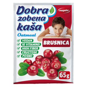 Dobra zobena kaša 65g brusnica                   