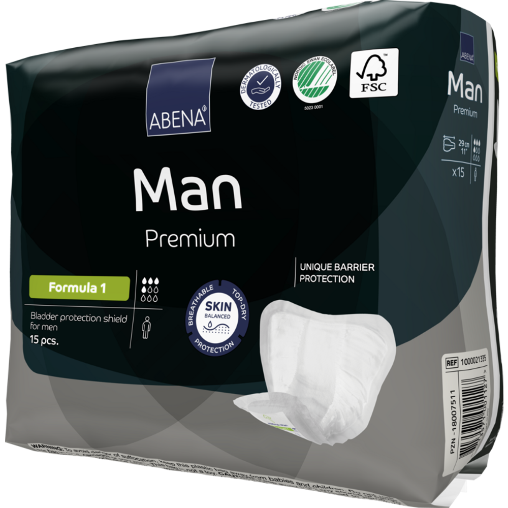 Abena Man Premium ulošci za muškarce Formula 1 15kom 23x29cm slika 4