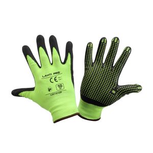 PROFIX nitrilne rukavice zeleno-crne l L221409k