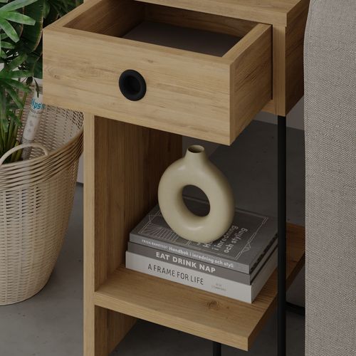 Sirius Left - Oak v2 Oak Nightstand slika 6