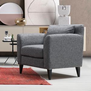 Nordic Armchair Dark Grey Wing Chair