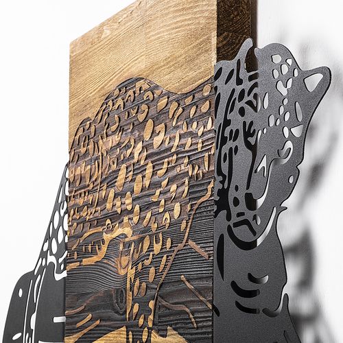 Leopard Walnut
Black Decorative Wooden Wall Accessory slika 4