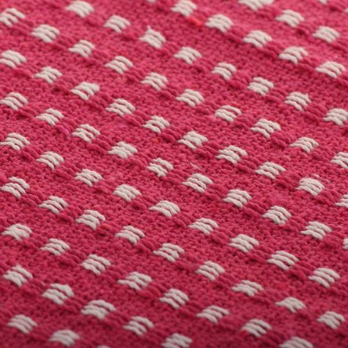Pamučni pokrivač na kvadratiće 160x210 cm ružičasti slika 23