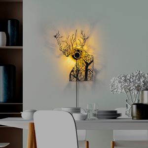 Tree Woman V2 Black Wall Lamp