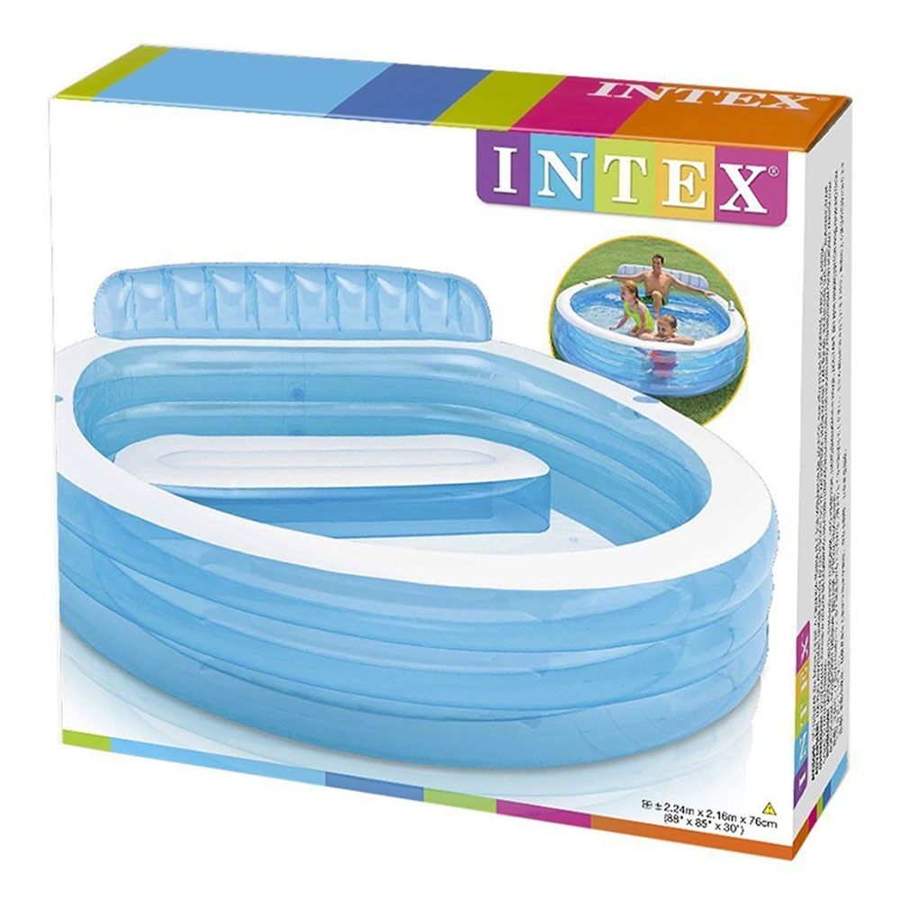 Bazen na napuhavanje s klupom 229 x 218 x 79 cm intex 57190 slika 3