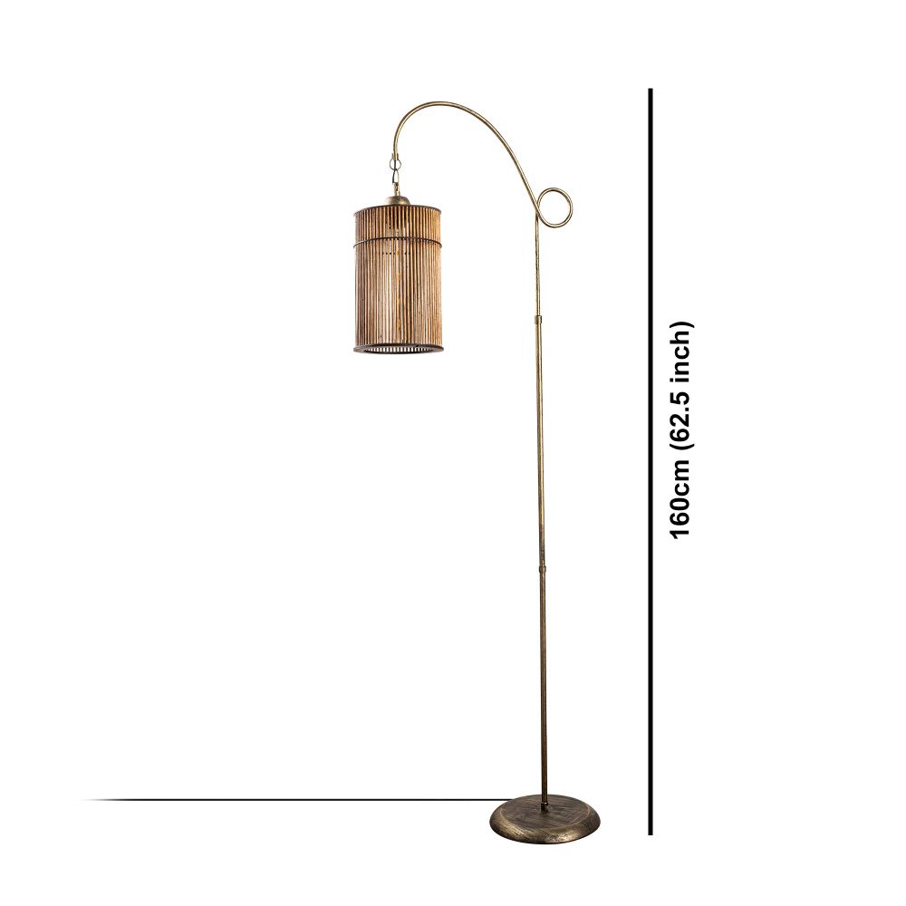 Podna Lampa Cijevnog Oblika u Boji Antikvacije slika 4