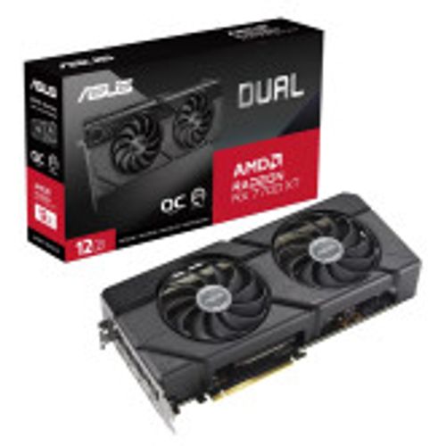 Asus DUAL-RX7700XT-O12G AMD/12GB/GDDR6/192bit/crna Grafička karta  slika 1