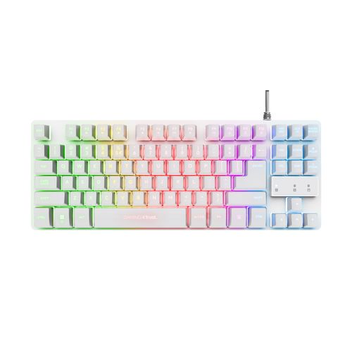 Trust gaming tipkovnica Thado, white, GXT833 (24737) slika 2