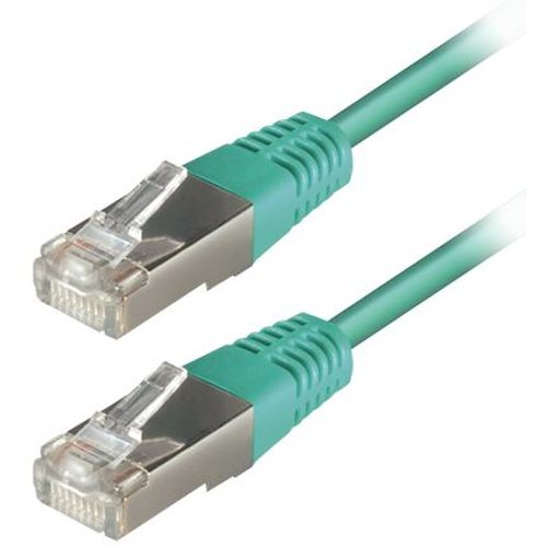 Transmedia S-FTP Cat5E Patch Kabel (RJ45), Green 1m slika 1