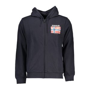 NAPAPIJRI MEN'S BLUE ZIP SWEATSHIRT