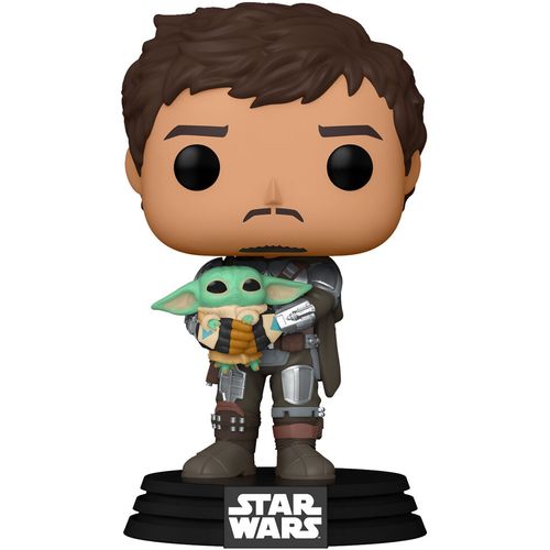 POP figure Star Wars Mandalorian Mando Holding Child slika 3