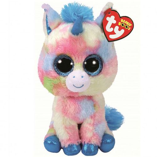 MR36877 Ty Kid Igracka Beanie Boos Blitz - Blue Unicorn Mr36877 slika 1