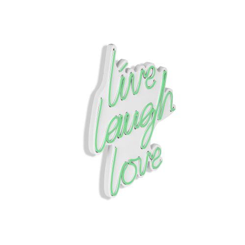 Wallity Ukrasna plastična LED rasvjeta, Live Laugh Love - Green slika 7